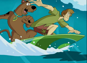 Shaggy and Scooby-Doo are Good Surfers