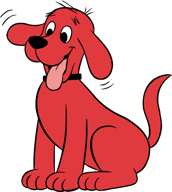 Big red dog cartoon top