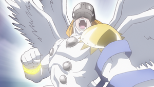 Angemon attacks