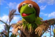 Kermit the Frog as the Scarecrow in the Muppets version.