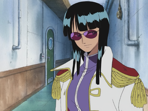 Nico Robin infiltrating as Marine Special Inspector (2)