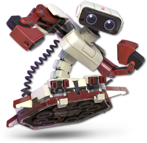 R.O.B. in his Japanese colors in Super Smash Bros. Ultimate.