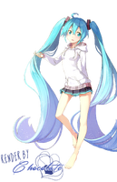 Hatsune miku summer vacation render by schokoladeneisx3 d7ibz0j