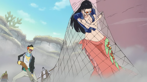 Nico Robin captured by Hammond