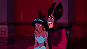 Jasmine being manipulated by Jafar.