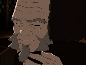 Iroh is brought to tears upon being reunited with Zuko.