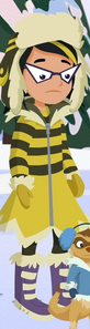 Odlulu in winter clothes.