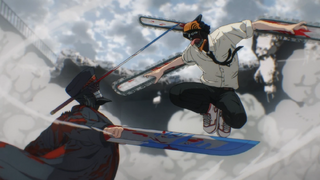 Denji faces Katana Man