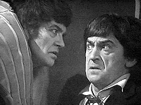 The Second Doctor is confronted by Rago the Dominator