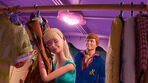 Barbie with Ken in his dressing room