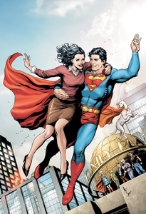 Superman, Krypto the Superdog and Lois Lane.