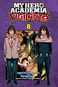 Knuckleduster in the background of the cover of the Vigilantes manga's eighth volume.