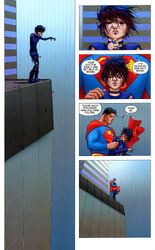 Superman saving a girl from committing suicide, often considered one of the greatest moments in comic book history