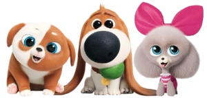 Pickles Tiny and Princess (The Secret Life of Pets) transparent.png