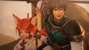 Zhao Yun protected Tamaki from Stesuna's forces.