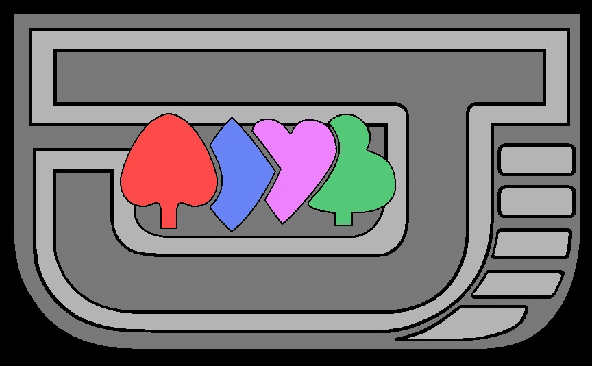 Q. A. K'q,k. Dengekitai. Игральные карты веером.