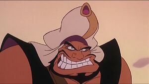Razoul smirks as one of his guards unwittingly say the correct password, and the 40 Thieves lair opens.