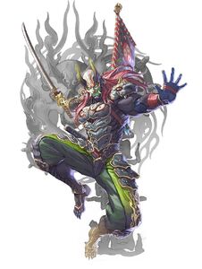 Yoshimitsu in Soul Calibur 6