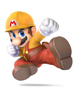 Mario in his builder outfit as an Alt. costume in Super Smash Bros. Ultimate