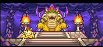 Bowser and Koopà Kid in Mario Party Advance