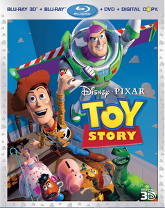 Buzz and his friends on the 2011 Blu-ray of Toy Story