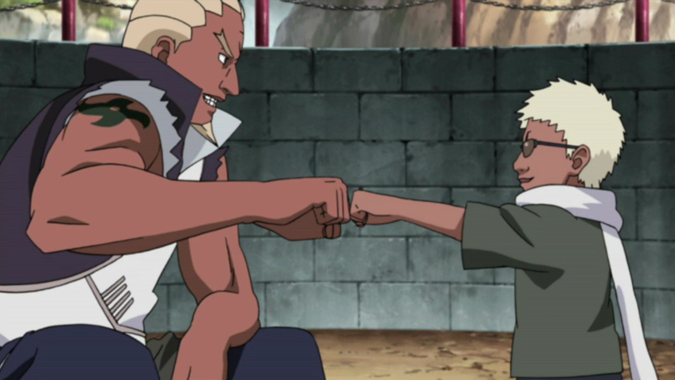 killer bee and naruto fist bump