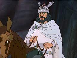 Aragorn as King of Gondor in the Rankin-Bass movie The Return of the King.