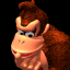 Donkey Kong's expression after losing a race.