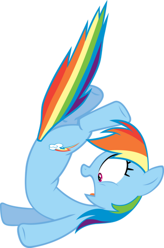 rainbow dash laying down