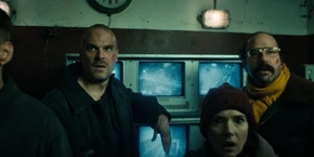 Joyce, Hopper, and Murray startled when they hear another roar.