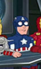 Captain America in Family Guy.