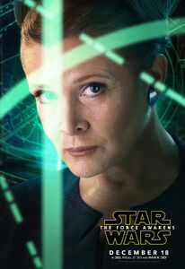 The Force Awakens Leia Character Poster