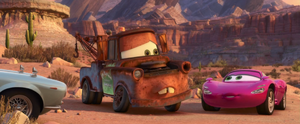 Holley with Mater in Radiator Springs
