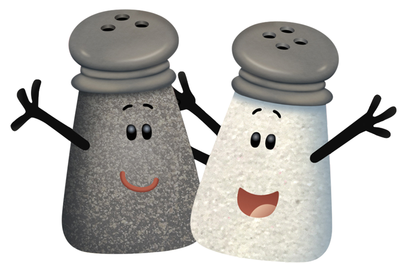 Salt, Pepper, and Paprika Characters From Blues Clues 