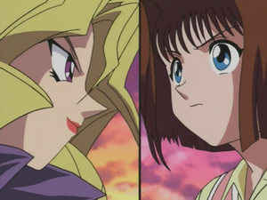 Téa Gardner and Mai Valentine's Duel