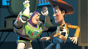 Woody and Buzz in Toy Story 2