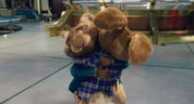 Mr. Bunny and E.B. reconcile.