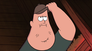 Soos touching hat