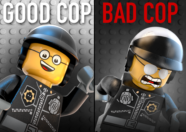 lego movie good cop bad cop face