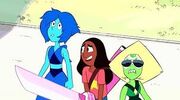 Connie and Peridot and Lapis