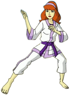 Daphne in her karate gi