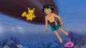 Ash & Pikachu Underwater