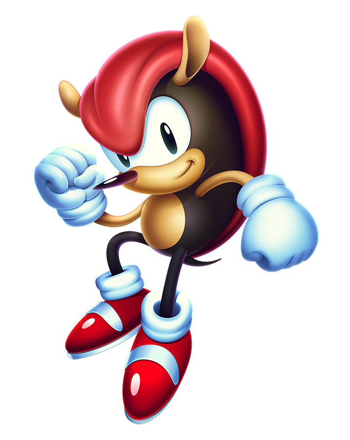 MIGHTY THE ARMADILLO WAS ORIGINALLY A RUNNER UP DESIGN FOR THE ROLE OF  SONIC THE HEDGEHOG.