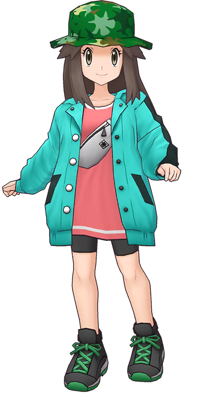 Pokemon FireRed and LeafGreen Video game verview Guides Characters Gameplay  F Leaf, also known as Green (Blue in Japan), is the female protagonist of  the Generation I remakes, Pokemon Fire Red and