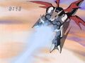 Cyberdramon blasts Megadramon