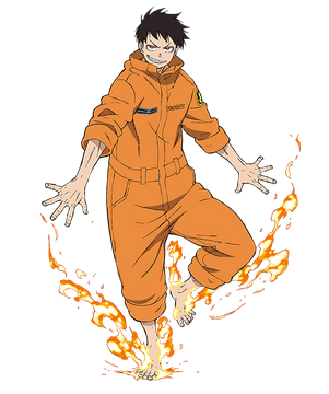 Fire Force  Shinra kusakabe, Manga anime one piece, Anime character design