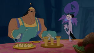 Kronk can't remember which cup he put the poison for Kuzco in.