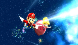 Mario saving Princess Peach