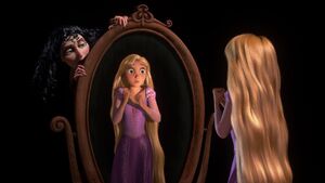 Rapunzel being emotionally abused by Gothel.