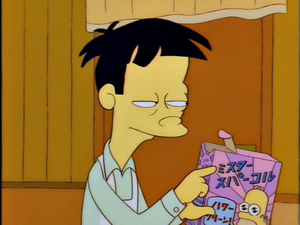 Akira hold a Mr. Sparkle box